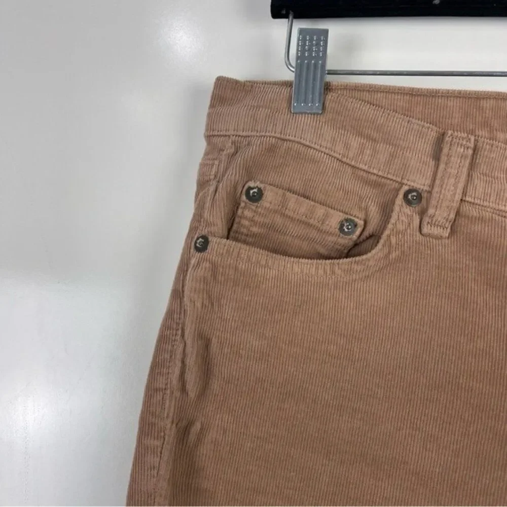 Rag & Bone Tomboy Low Rise Corduroy Slim Fit Jeans Tan Women's Size 29 - Picture 4 of 9